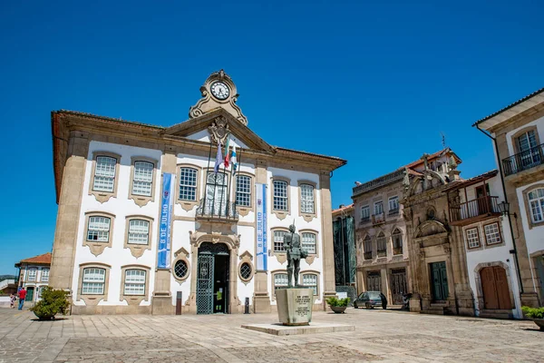 Chaves Portugal July 2020 Chaves City Hall Perched Atop Camoes — 图库照片