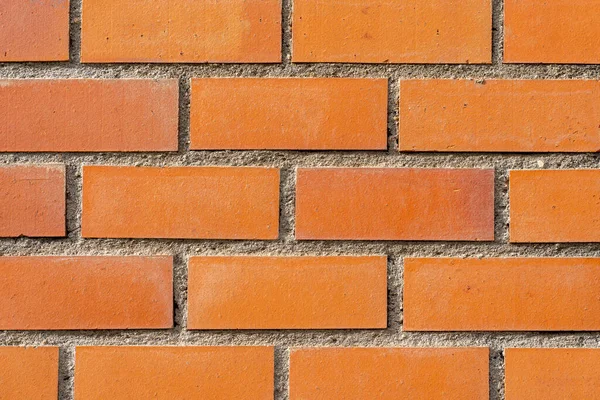 Çürümüş Yapıya Sahip Turuncu Renkli Tuğla Duvar — Stok fotoğraf