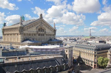 Paris manzarası ve Eyfel Kulesi