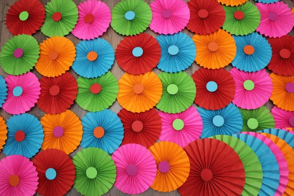 Красочный Декор Партии Бумаги Diy Декор — стоковое фото