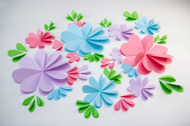 Parlak bahar çiçekleri, çiçek dekoru