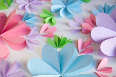 Parlak bahar çiçekleri, çiçek dekoru