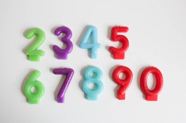 set of candle numbers from 1 to 9