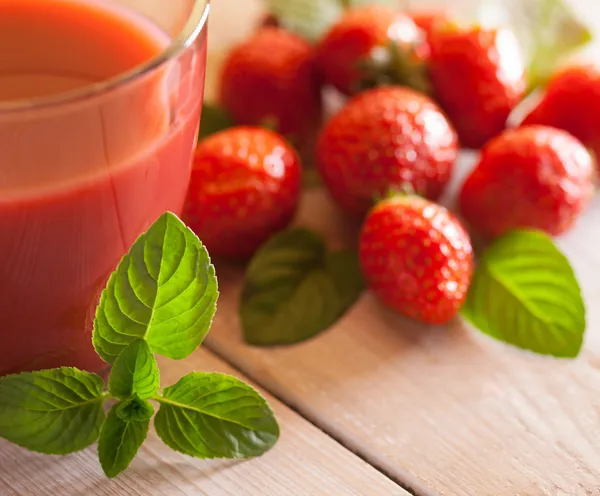 Succo di fragola — Foto Stock