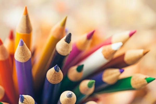 Wooden Colour Pencils — Stock Photo, Image