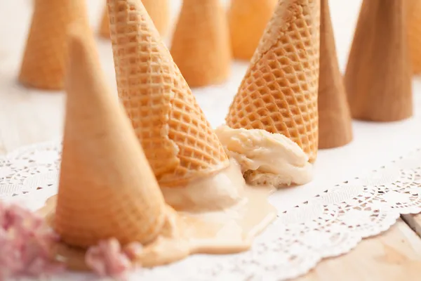 Ice-Cream Upside Down — Stock Photo, Image