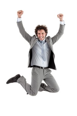 Businessman Jumping clipart