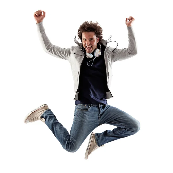 Cool Man Jumping — Stock Photo, Image