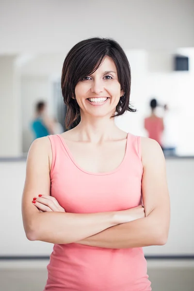 Mulher pronta para o exercício — Fotografia de Stock