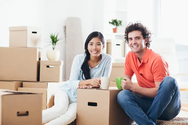 Pause zwischen den Verpackungen — Stockfoto