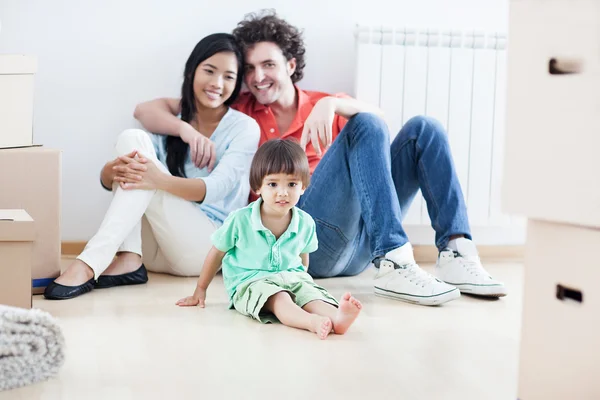 Happy Family In New Home — Stock Photo, Image