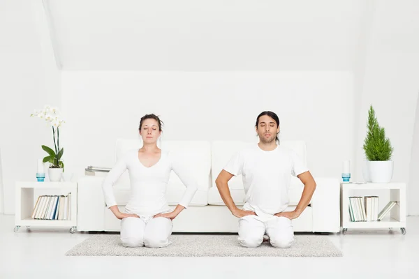 Héroe Yoga Pose — Foto de Stock