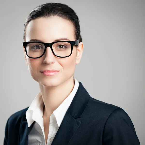 Üzletasszony szemüveg — Stock Fotó