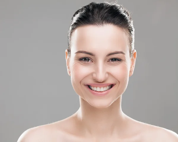 Beautiful Woman Smiling Stock Photo