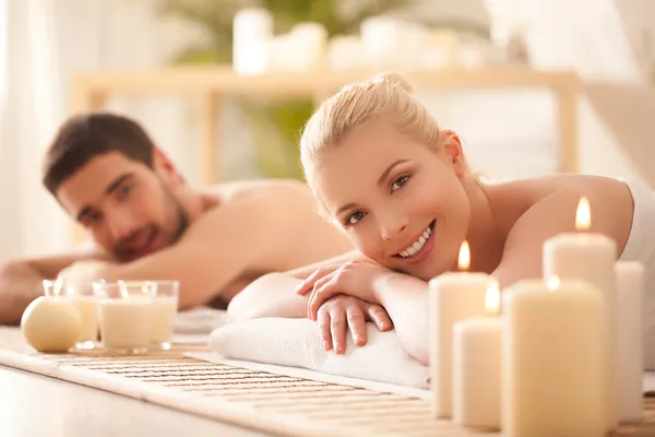 Couple Massage — Stock Photo, Image