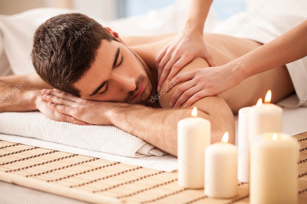 Man on a Massage Table