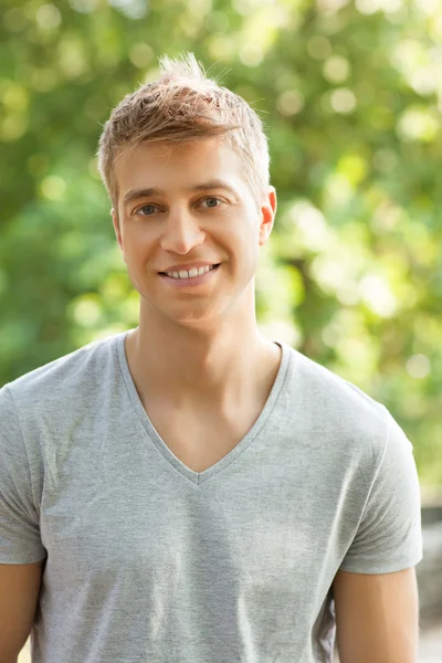 Handsome Smiling Caucasian Man — Stock Photo, Image