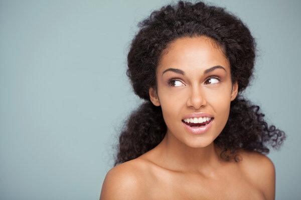 Young African Woman Laughing