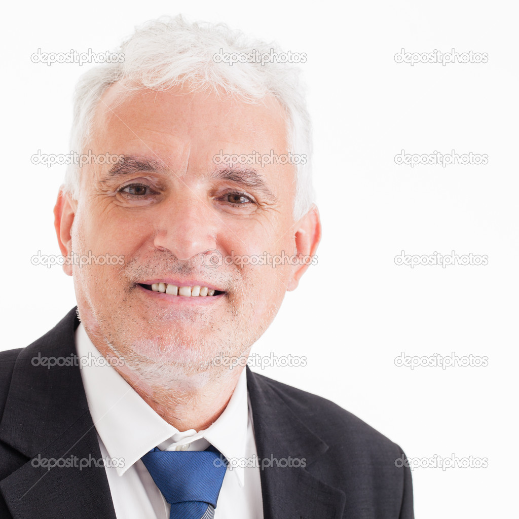 Portrait of a Senior Businessman Smiling