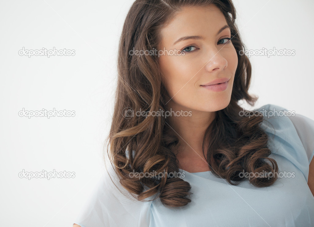 Portrait of a Pretty Caucasian Woman