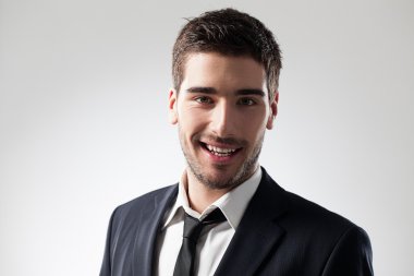 Beyaz genç işadamı