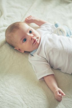 sevimli beyaz bebek çocuk