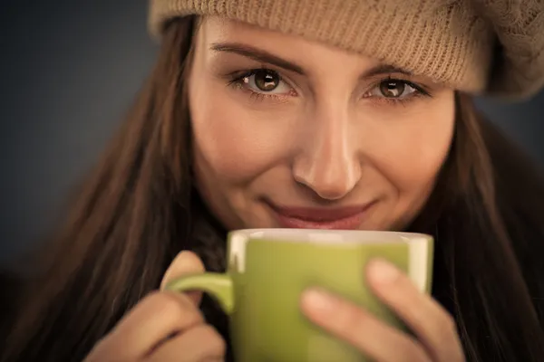 Heißgetränk im Winter — Stockfoto