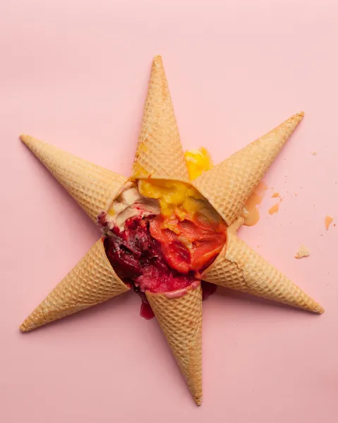 Estrela de sorvete — Fotografia de Stock