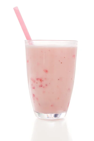 Jordbærsmoothie – stockfoto