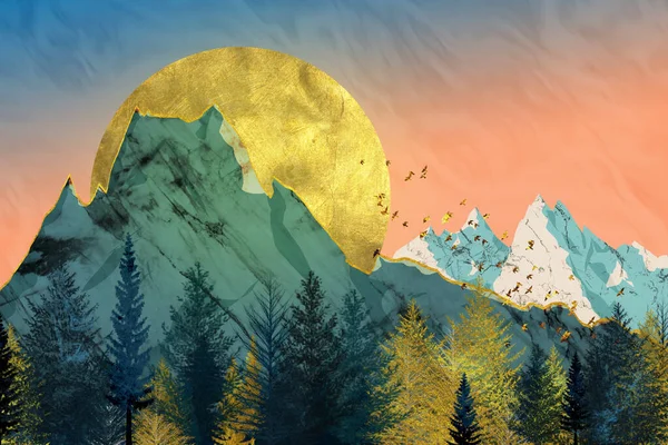 Altın dağlarda kar