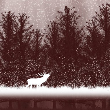 Geyik çiftleşme mevsimi.