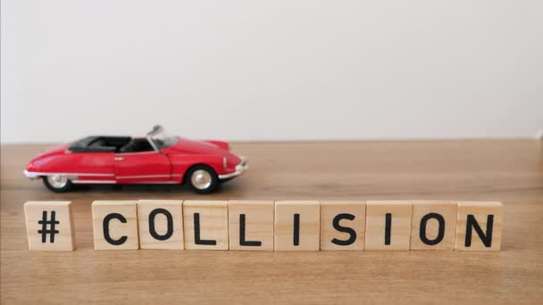 Kollision Oder Autounfall — Stockvideo