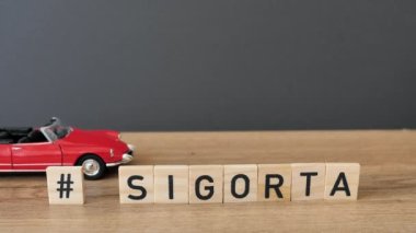 Türkçe kelime sigortası (sigorta). Araba sigortası kavramı.