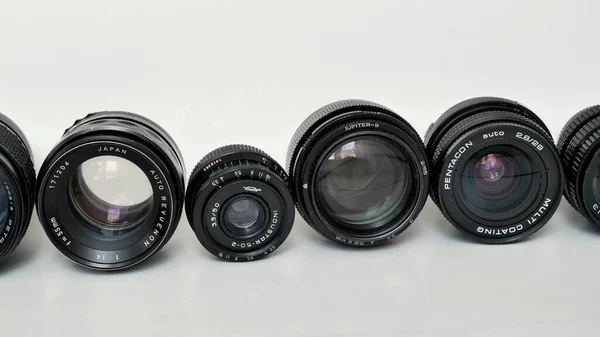 Analog Retro Photo Lenses — Stock Photo, Image