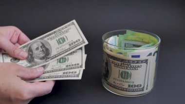 Money saving. Savings in the jar