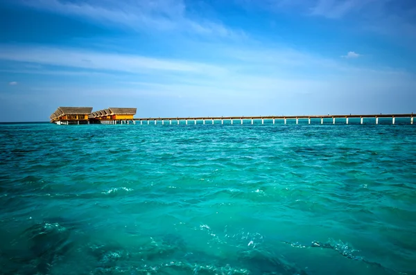 Praia Villas Maldivas — Fotografia de Stock