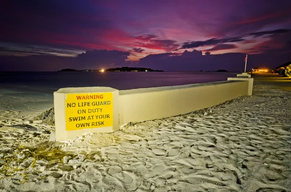 Warn Sign Life Guard — Stock Photo, Image