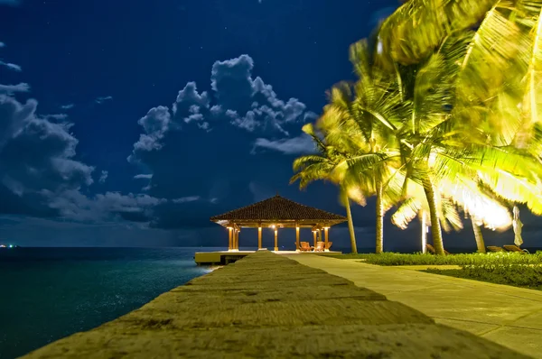 Pier auf den Malediven — Stockfoto