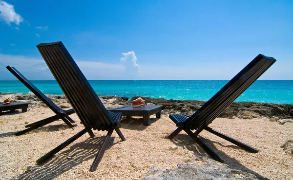 Palm beach in Mexico — Stock Photo, Image