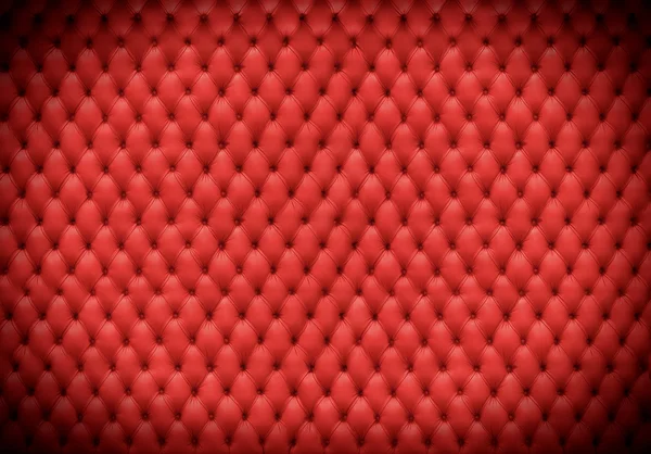 Cuscino in pelle rossa Fotografia Stock