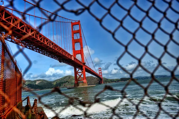 Puente de puerta de oro Imagen de stock