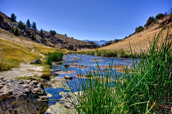 nehir yoluyla çorak manzara
