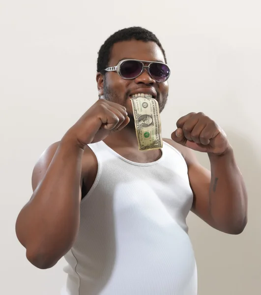 Black guy with money