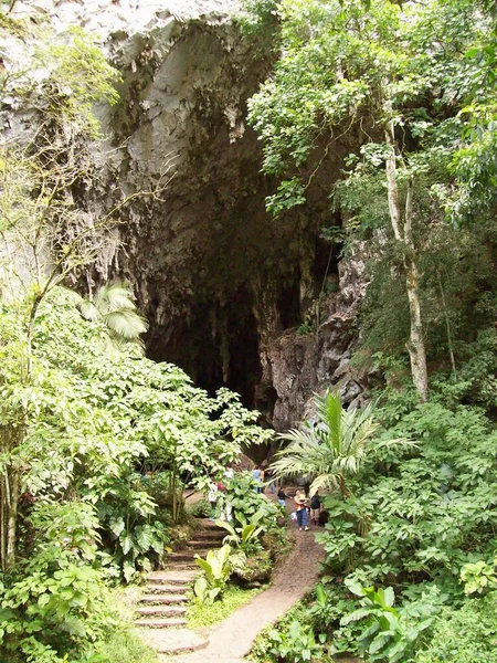 Entrance Guacharos Cave — Fotografia de Stock