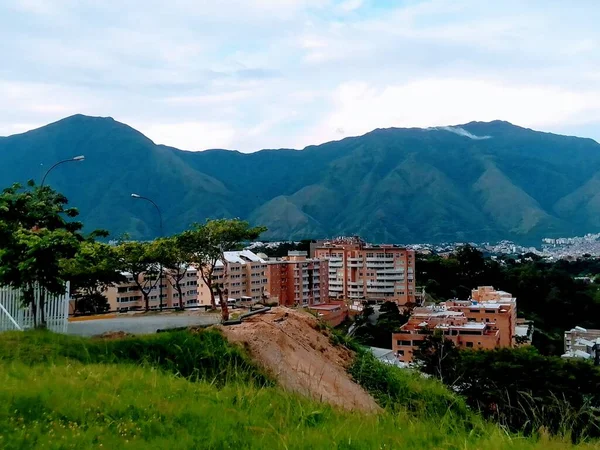 Vista Edificios Montaña Ciudad Caracas Venezuela — Foto de Stock