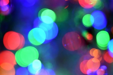 Blur colorful christmas lights bokeh background, background or backdrop concept.