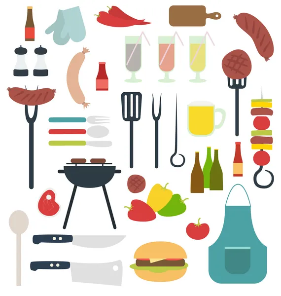 Set vector BBQ — Vector de stoc