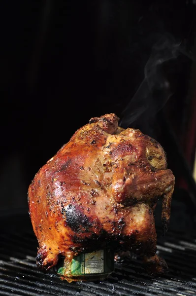 Barbecue Beer Chicken Stock Photo