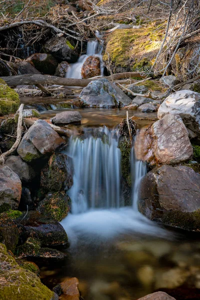 Vzdálený Vodopád Divočině Idaho — Stock fotografie