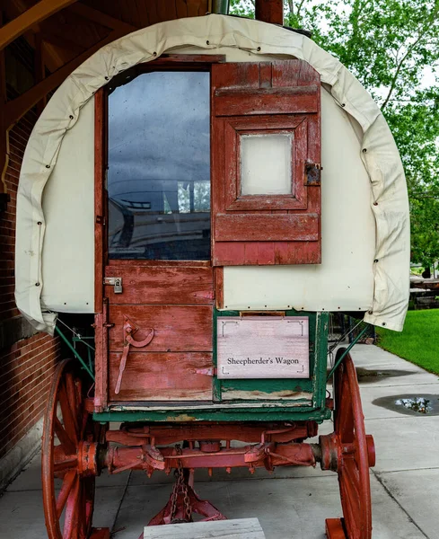 Classic Wagon Used Sheepherders West — Fotografia de Stock